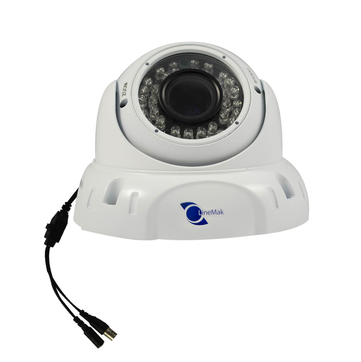 Camara domo, Sensor CCD Sony 1/3, 700TVL, 36 LEDs, 30m IR, IP66, OSD
